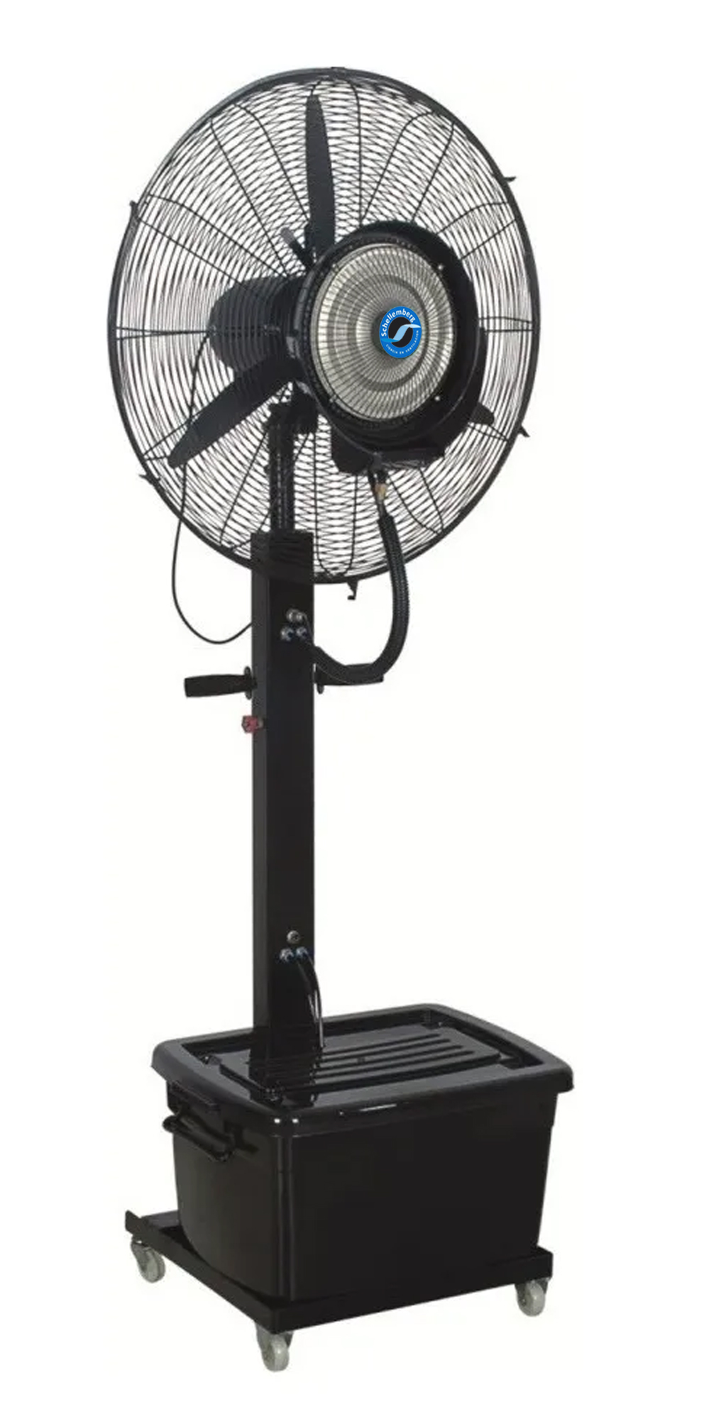 Ventilador industrial de pie con aspersor de agua 80 cm